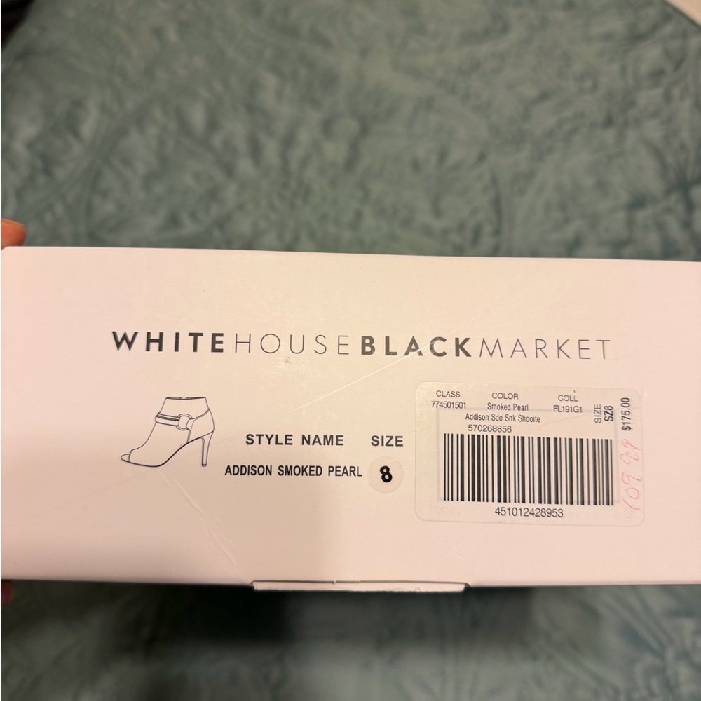 White House Black Market Smoked Pearl Heels
